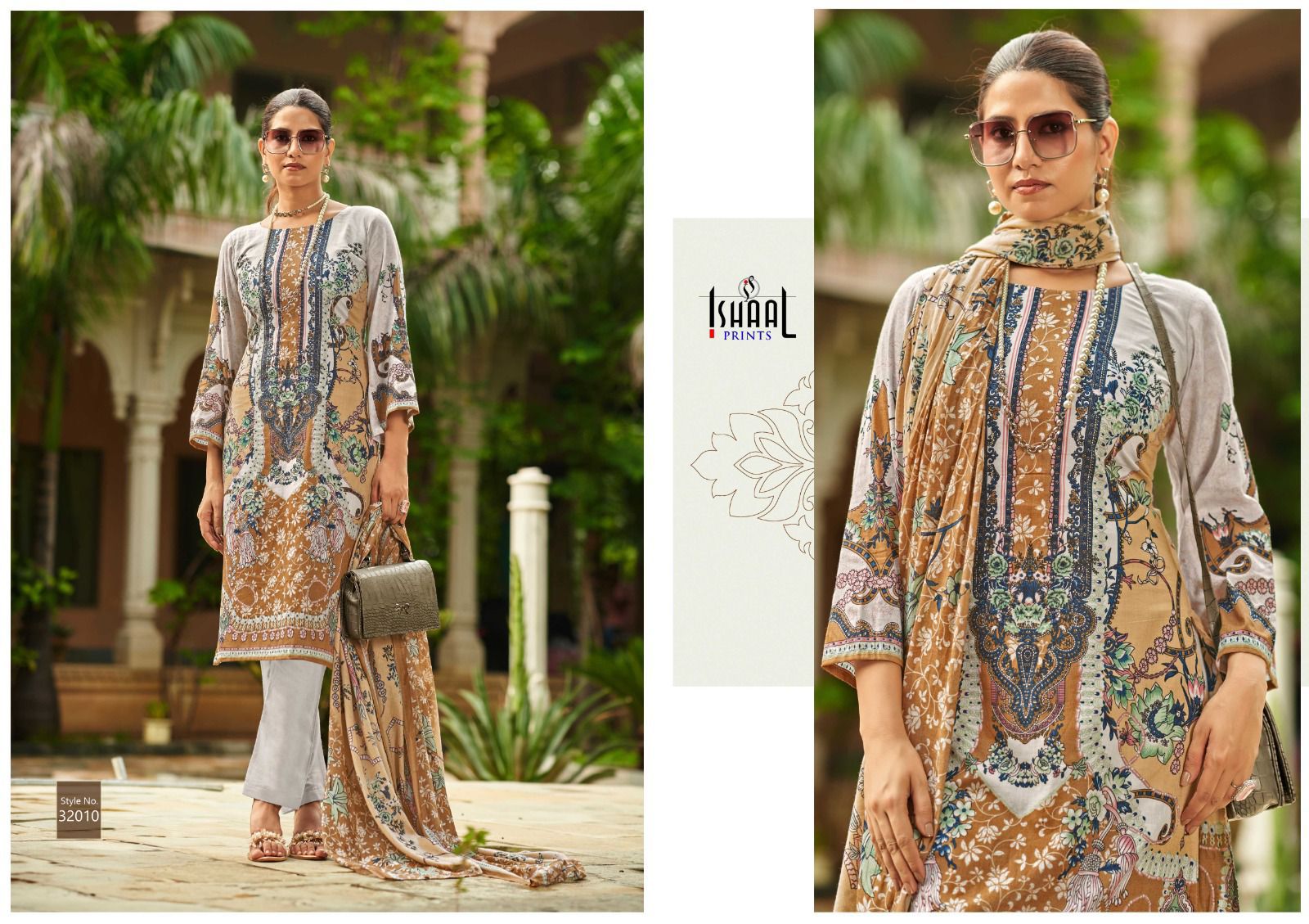 ISHAAL PRINTS GULMOHAR COMBO 2024 PURE LAWN SUITS