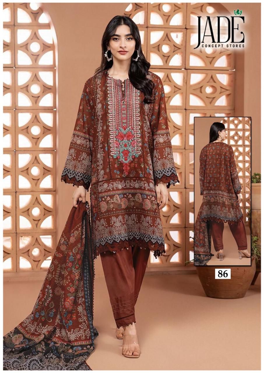 JADE CHEVRON VOL 9 LAWN KARACHI SUITS