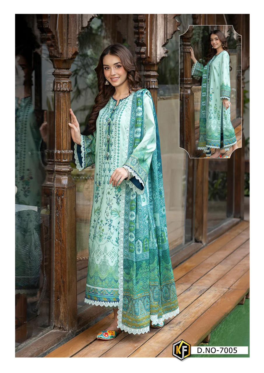 KEVAL FAB GULNAAZ VOL 7 LAWN COTTON SUITS