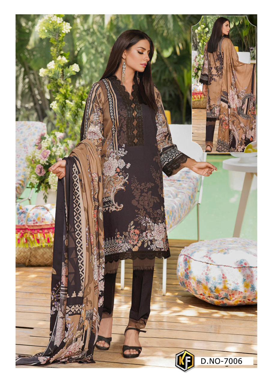 KEVAL FAB GULNAAZ VOL 7 LAWN COTTON SUITS