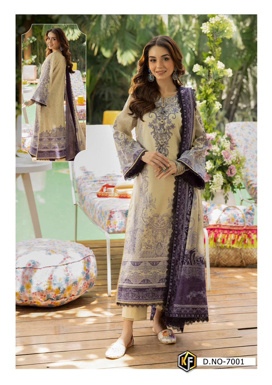 KEVAL FAB GULNAAZ VOL 7 LAWN COTTON SUITS