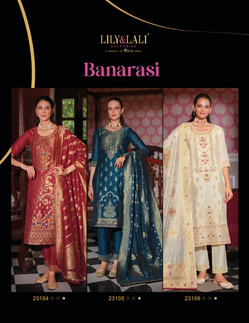 LILY & LALI BANARASI HAND WORK KURTIS CATALOGUE