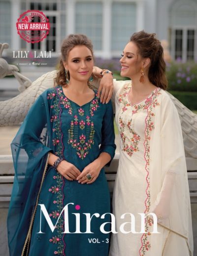 LILY & LALI MIRAAN VOL 3 READYMADE HANDWORK KURTIS