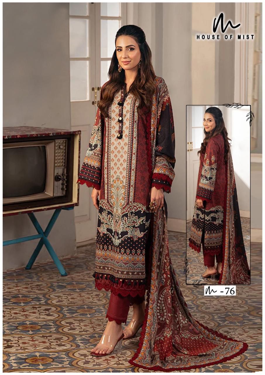 MIST GHAZAL VOL 8 PURE COTTON LAWN SUITS