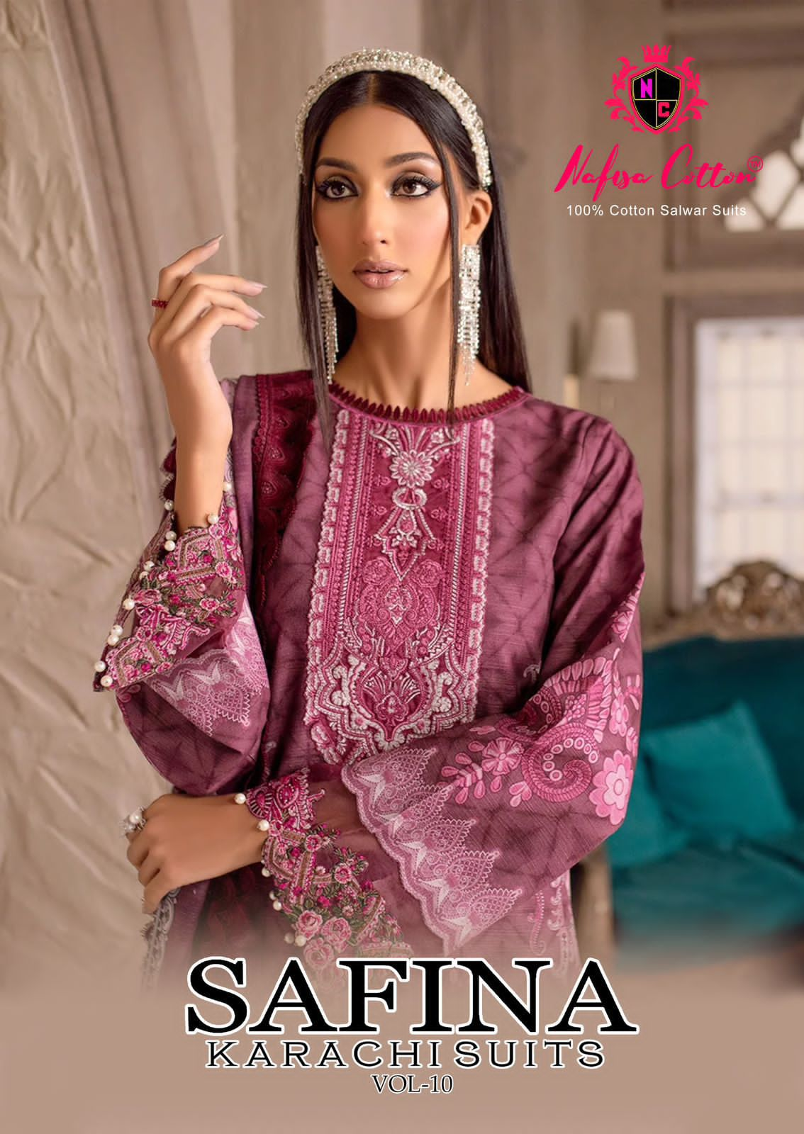 NAFISA COTTON SAFINA VOL 10 COTTON KARACHI SUITS