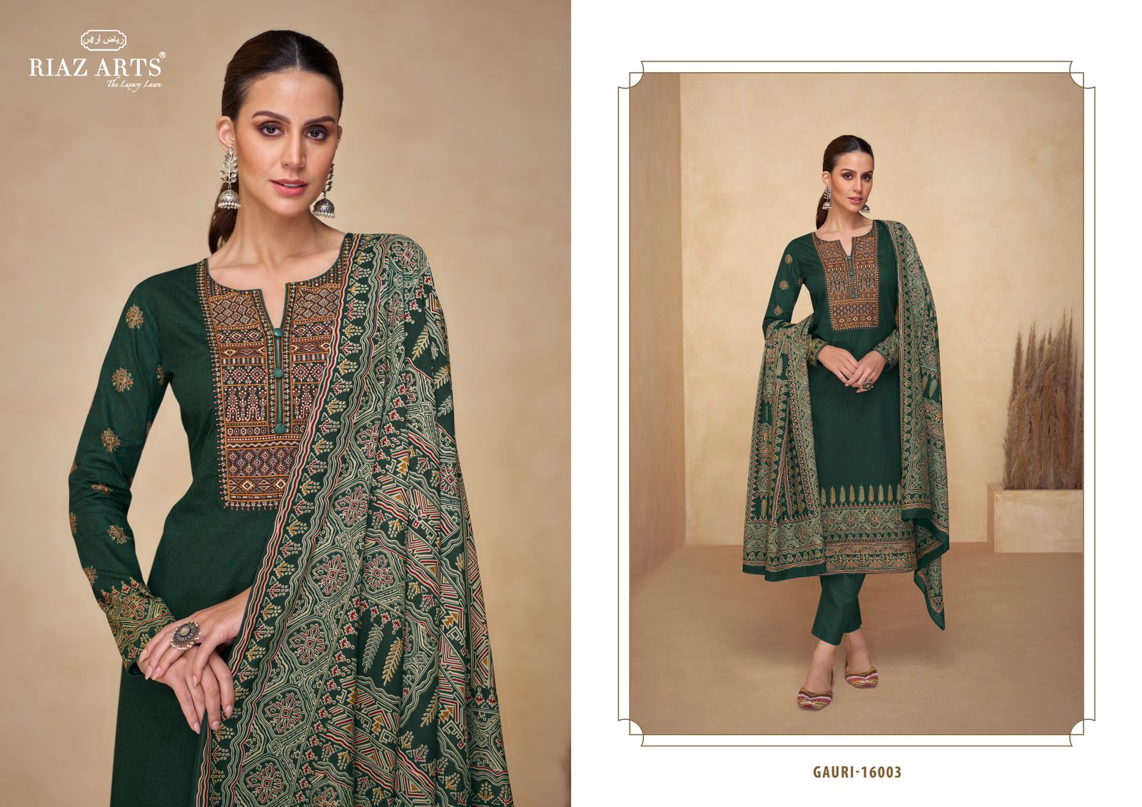 RIAZ ARTS GAURI PURE LAWN COTTON SUITS