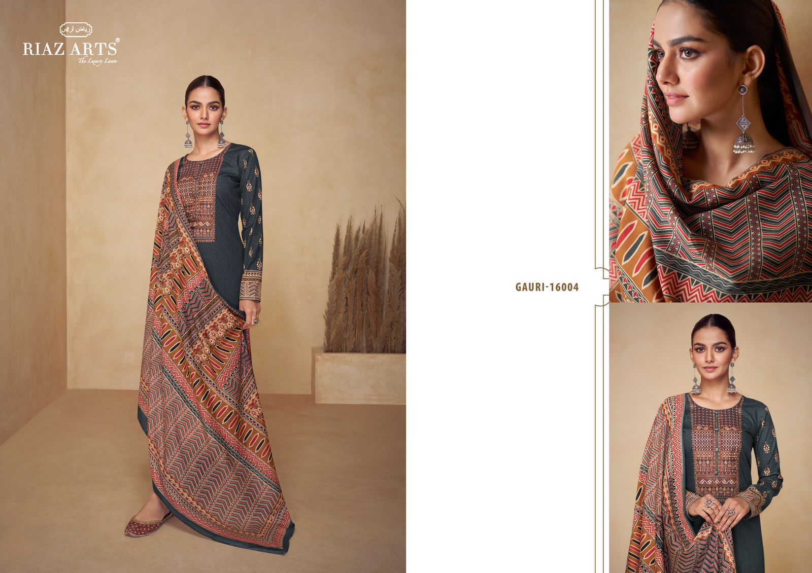 RIAZ ARTS GAURI PURE LAWN COTTON SUITS