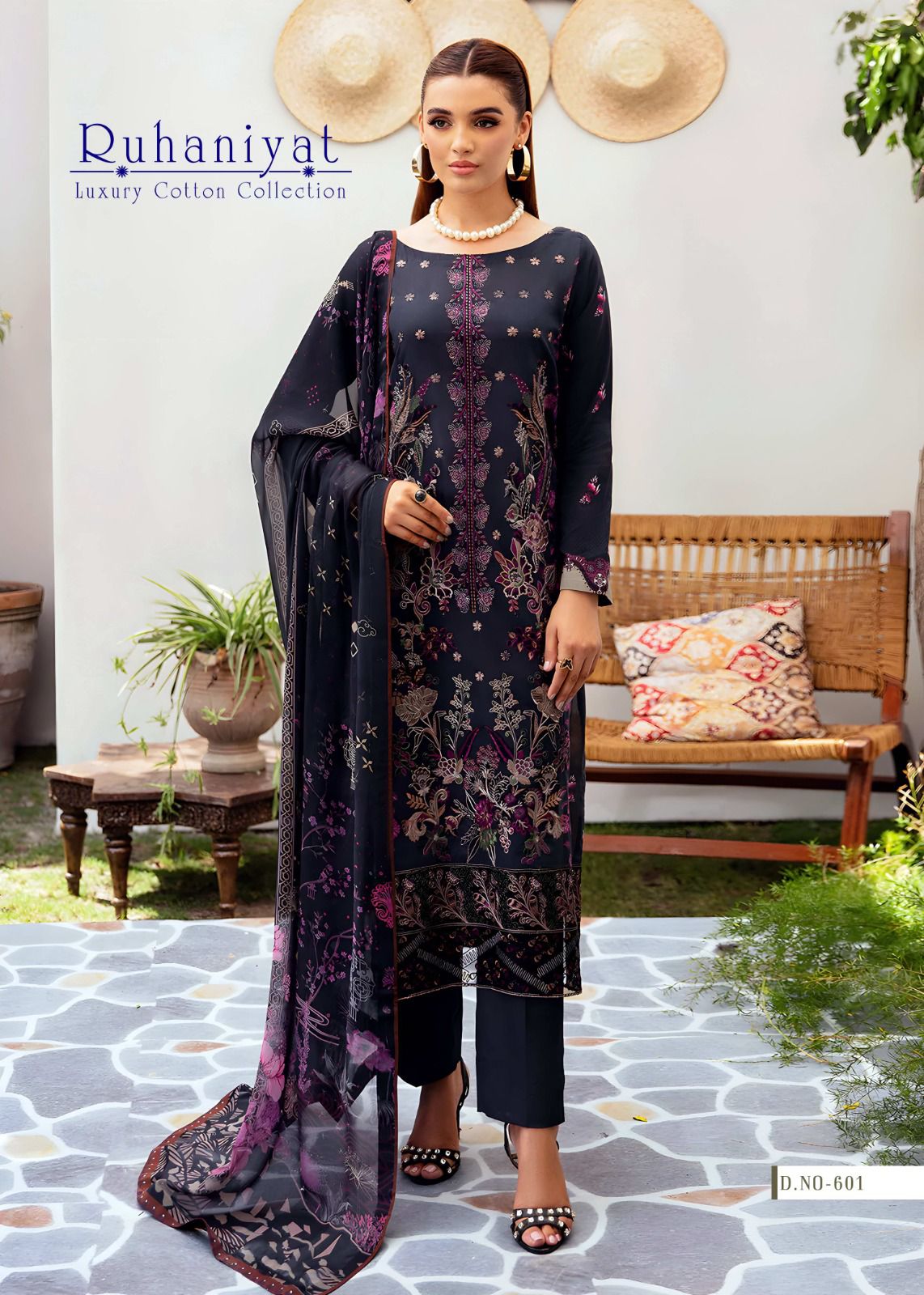 RUHANIYAT VOL 6 COTTON KARACHI SUITS SUPPLIER