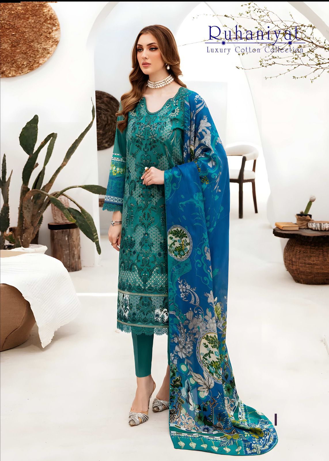 RUHANIYAT VOL 6 COTTON KARACHI SUITS SUPPLIER