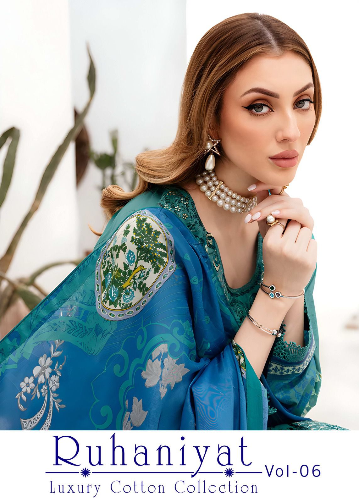 RUHANIYAT VOL 6 COTTON KARACHI SUITS SUPPLIER