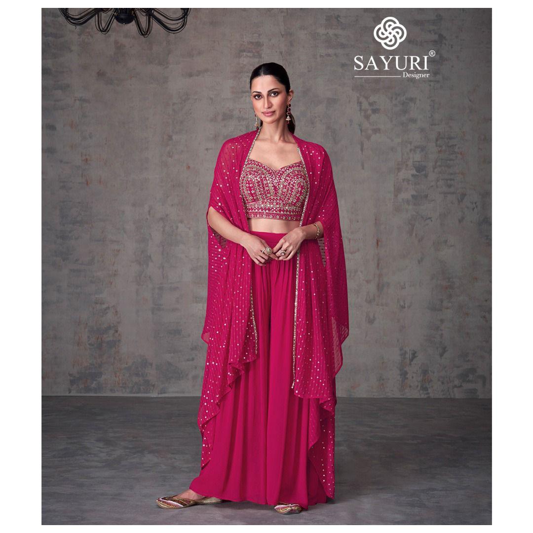 SAYURI DESIGNER KASHVI READYMADE GEORGETTE SUITS