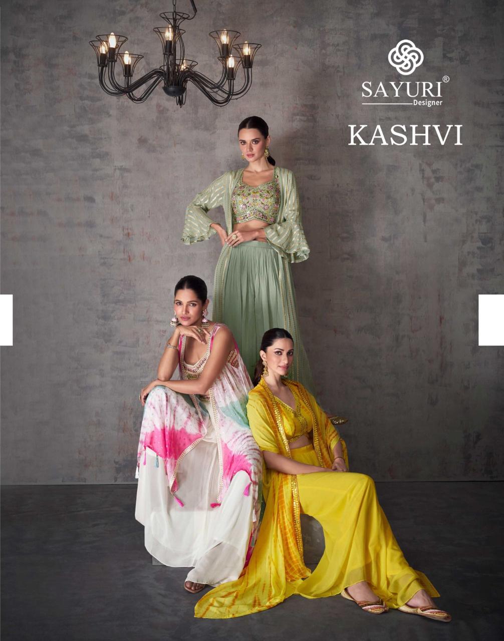 SAYURI DESIGNER KASHVI READYMADE GEORGETTE SUITS