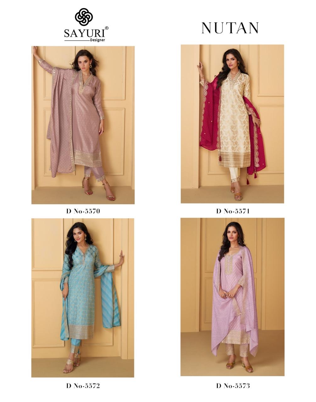 SAYURI DESIGNER NUTAN PURE VISCOSE READYMADE SUITS