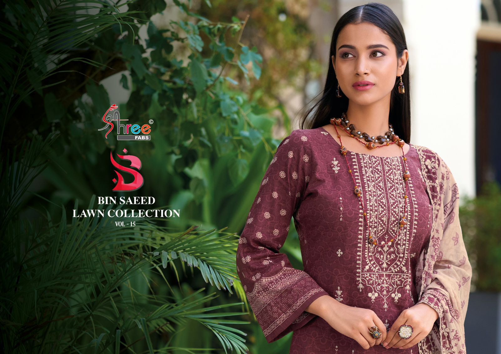 SHREE FABS BIN SAEED VOL 15 LAWN COLLECTION