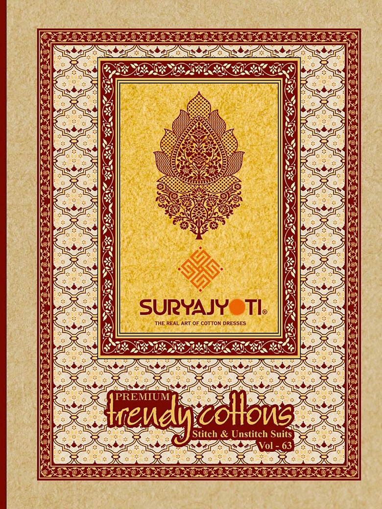 SURYAJYOTI TRENDY COTTON VOL 63 READYMADE KURTIS