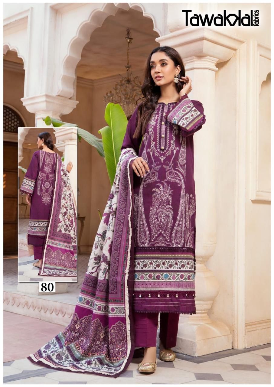 TAWAKKAL FABRICS MEHROZ VOL 8 LAWN KARACHI SUITS