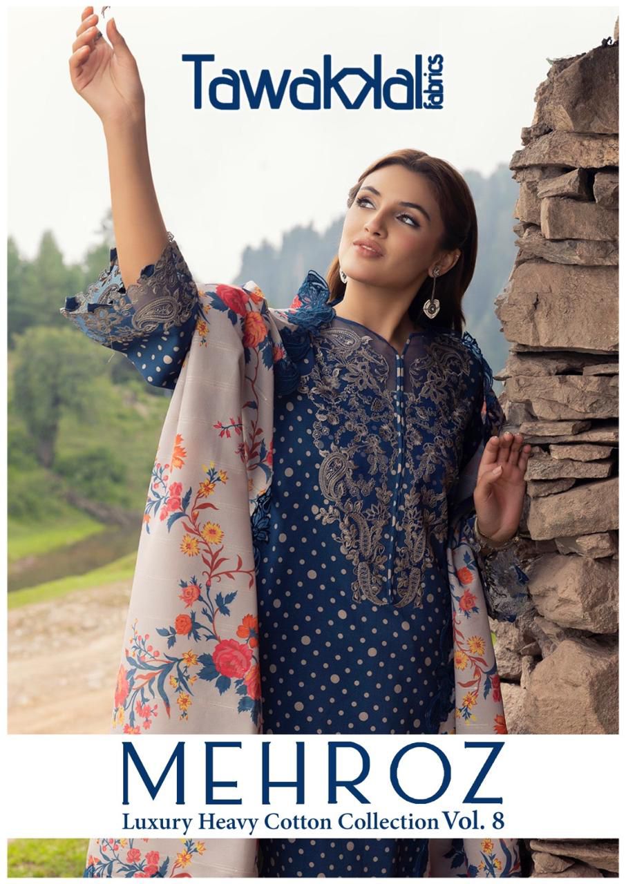 TAWAKKAL FABRICS MEHROZ VOL 8 LAWN KARACHI SUITS