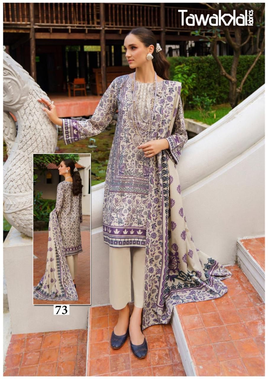 TAWAKKAL FABRICS MEHROZ VOL 8 LAWN KARACHI SUITS