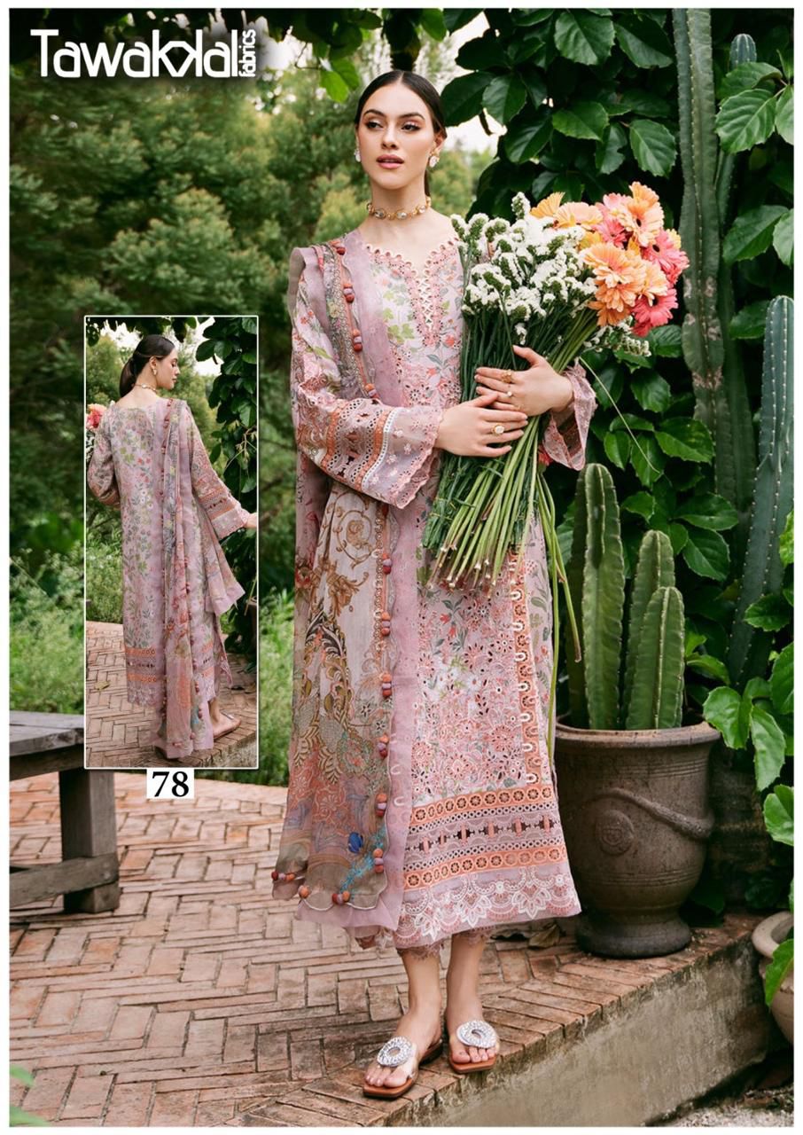 TAWAKKAL FABRICS MEHROZ VOL 8 LAWN KARACHI SUITS