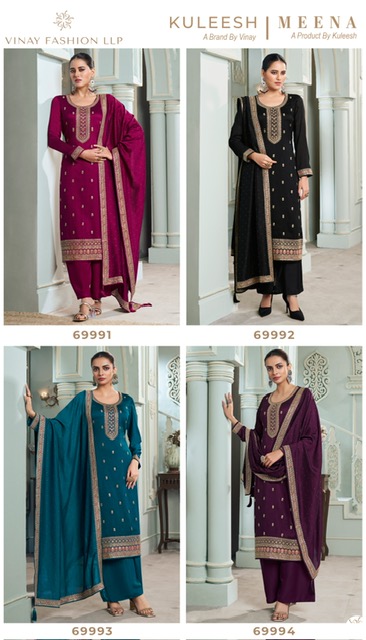 VINAY FASHION KULEESH MEENA SILK GEORGETTE SUITS