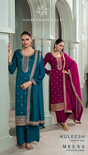 VINAY FASHION KULEESH MEENA SILK GEORGETTE SUITS