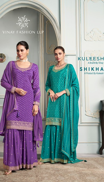 VINAY FASHION KULEESH SHIKHA CHINNON SUITS