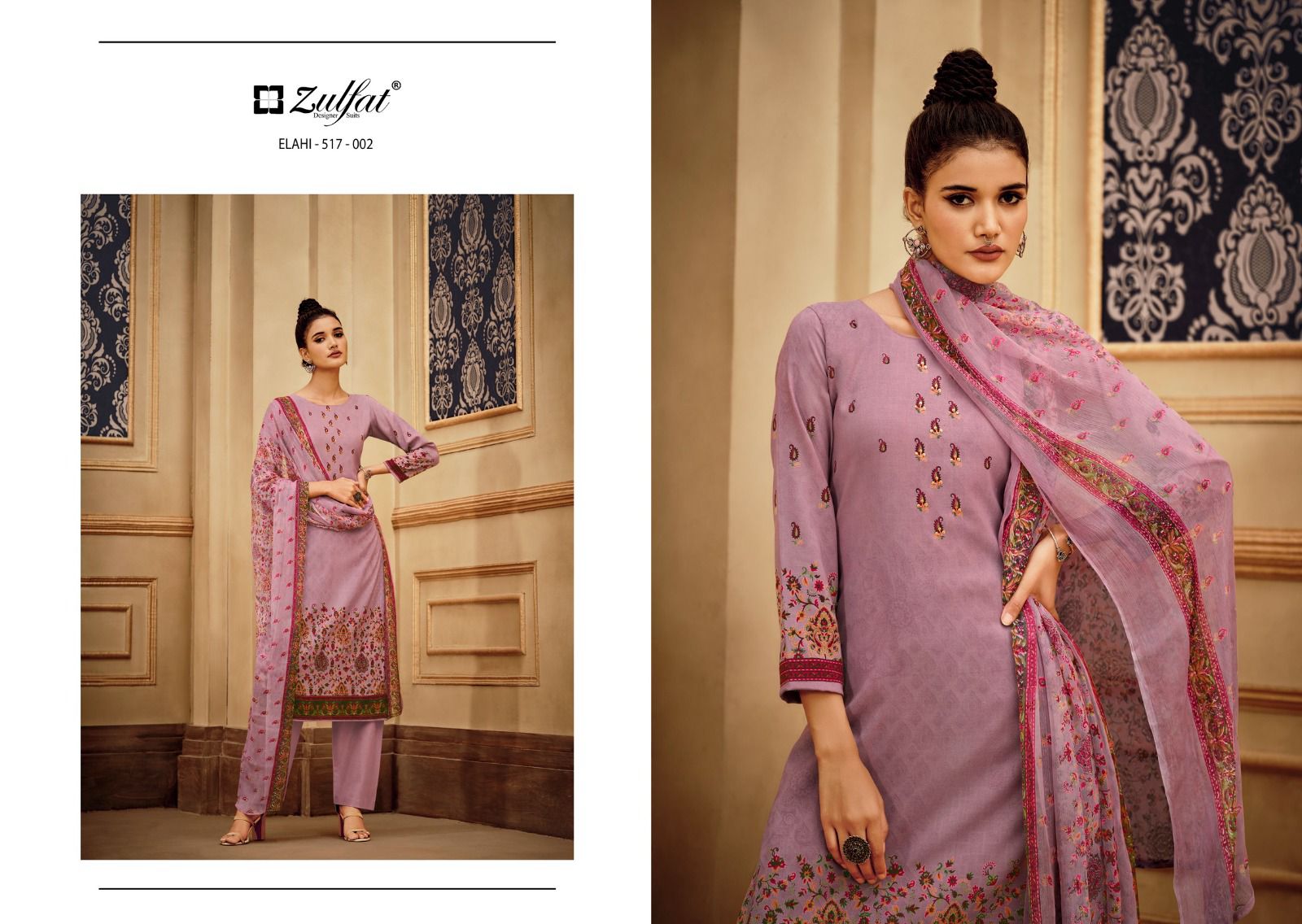 ZULFAT DESIGNER STUDIO ELAHI PURE PASHMINA SUITS