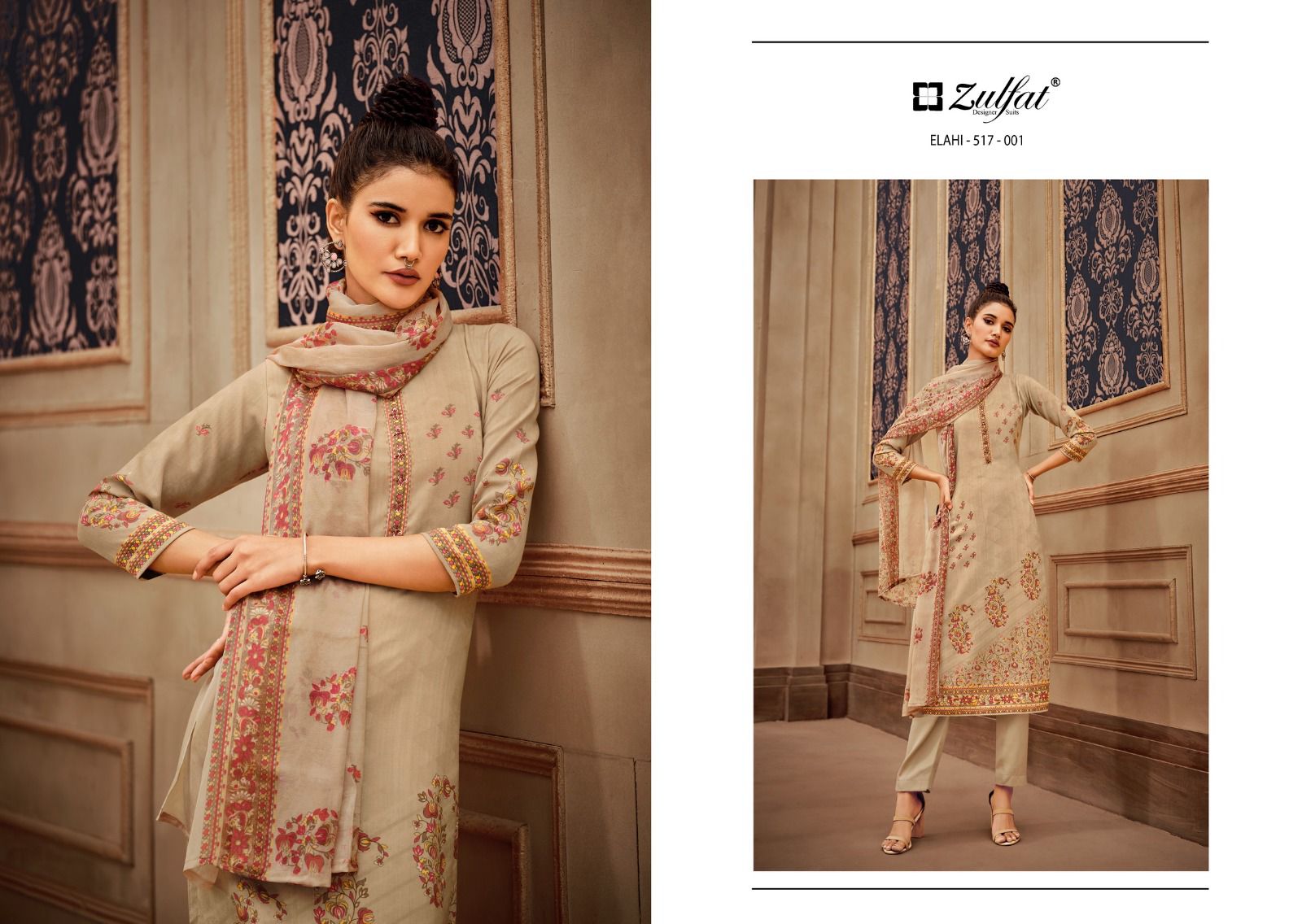 ZULFAT DESIGNER STUDIO ELAHI PURE PASHMINA SUITS