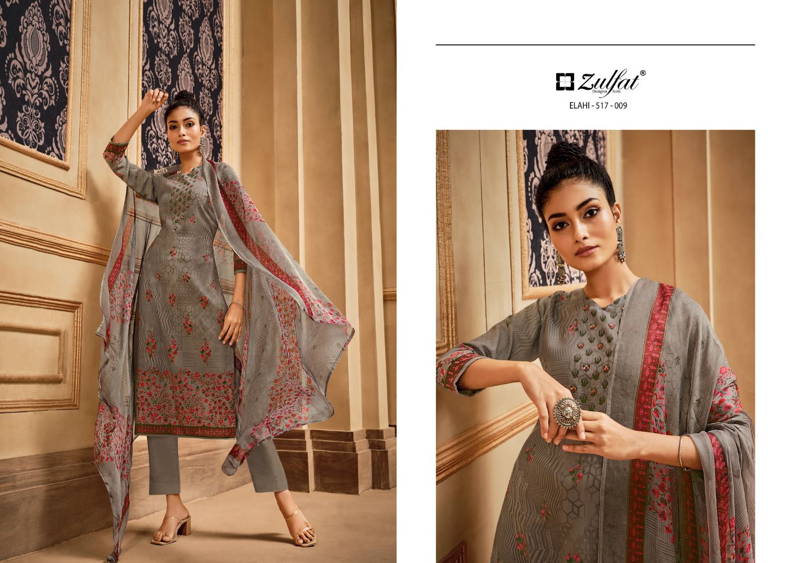 ZULFAT DESIGNER STUDIO ELAHI PURE PASHMINA SUITS