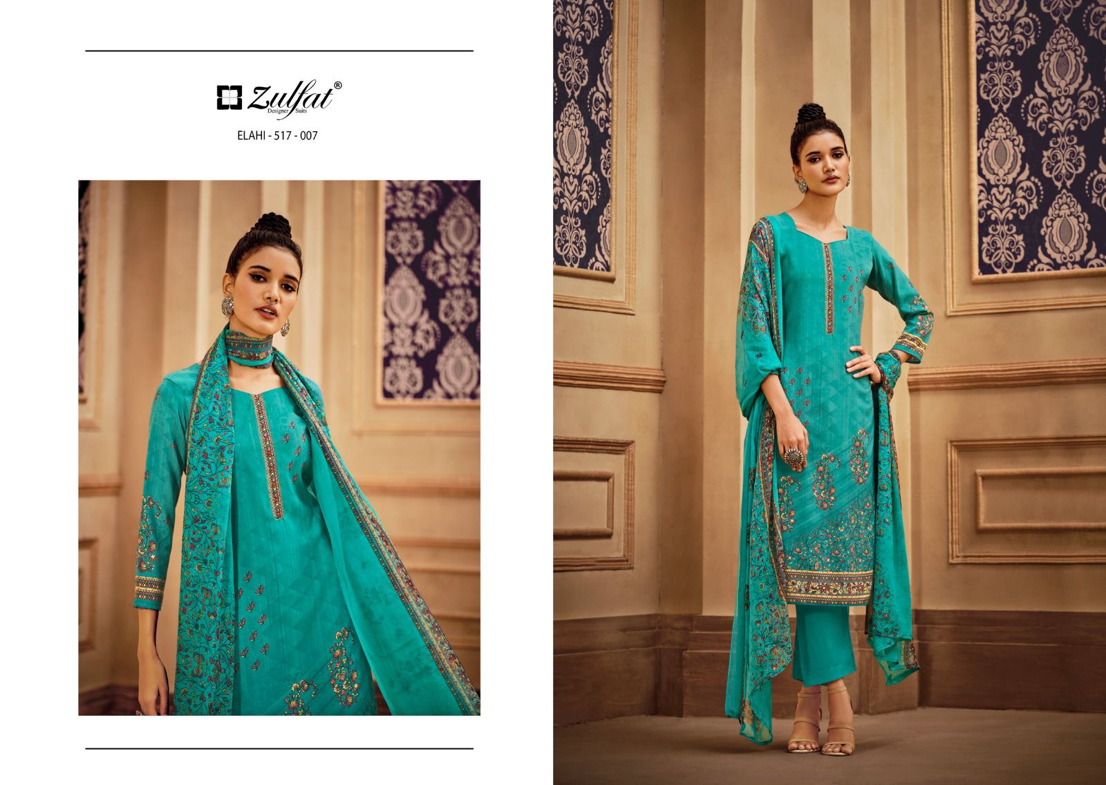 ZULFAT DESIGNER STUDIO ELAHI PURE PASHMINA SUITS