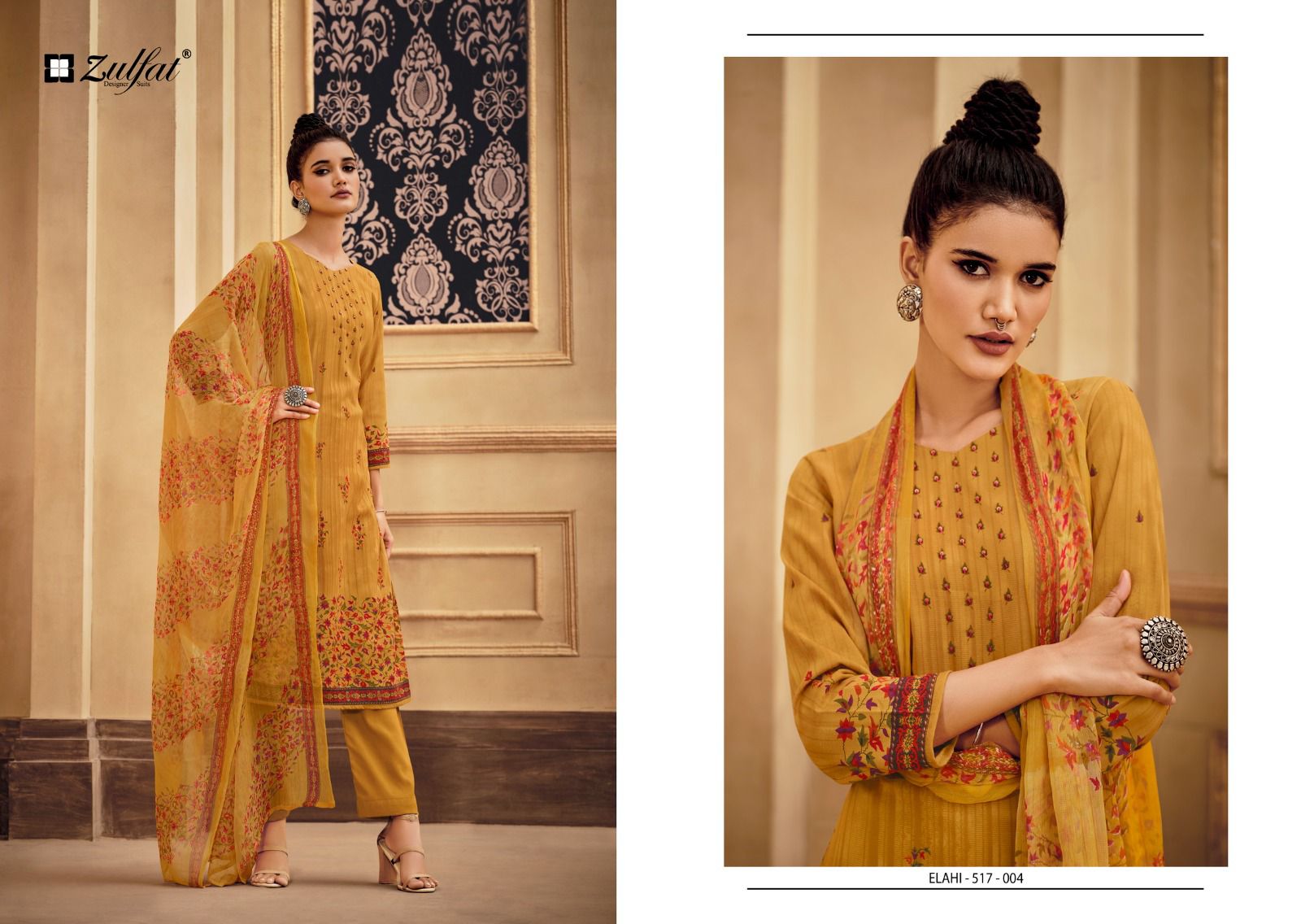 ZULFAT DESIGNER STUDIO ELAHI PURE PASHMINA SUITS