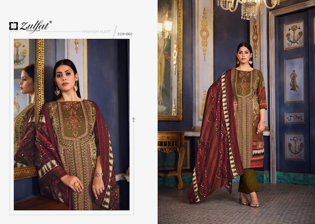 ZULFAT DESIGNER STUDIO FIRDAUS PASHMINA WINTER SUITS