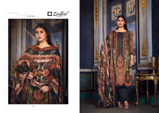 ZULFAT DESIGNER STUDIO FIRDAUS PASHMINA WINTER SUITS