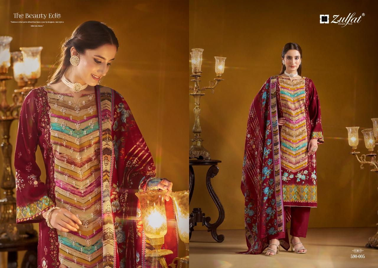 ZULFAT DESIGNER SUITS AAYAT SALWAR SUITS CATALOG