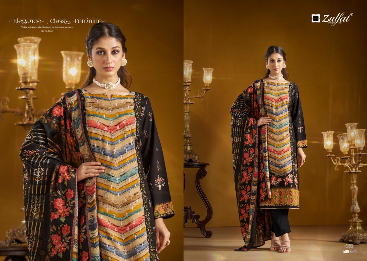 ZULFAT DESIGNER SUITS AAYAT SALWAR SUITS CATALOG