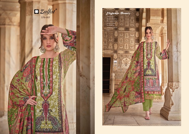 ZULFAT GULREZ VOL 4 PURE COTTON SUITS CATALOG