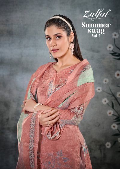 ZULFAT SUMMER SWAG VOL 4 PURE COTTON SUITS