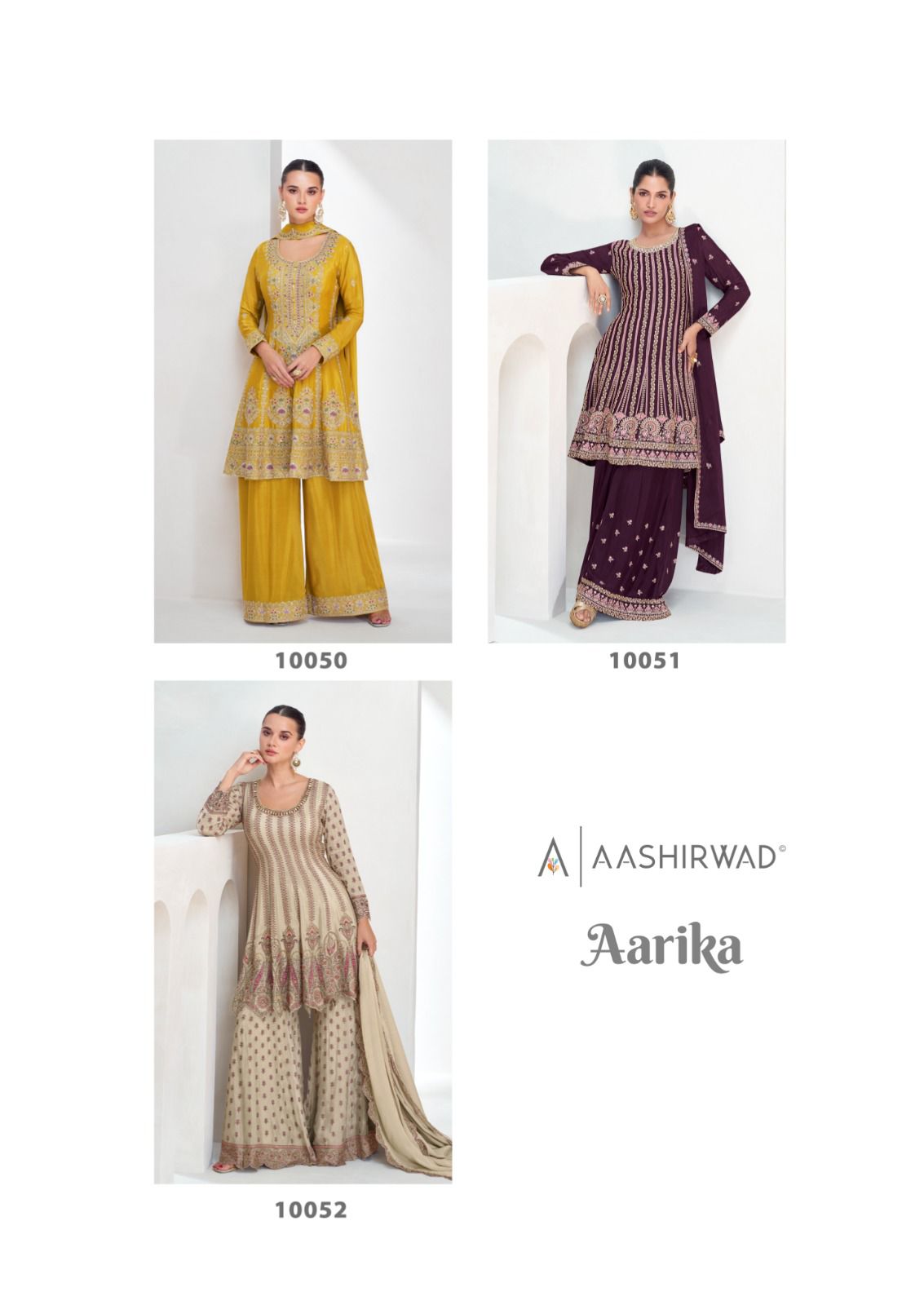 AASHIRWAD CREATION AARIKA CHINNON SILK SUITS