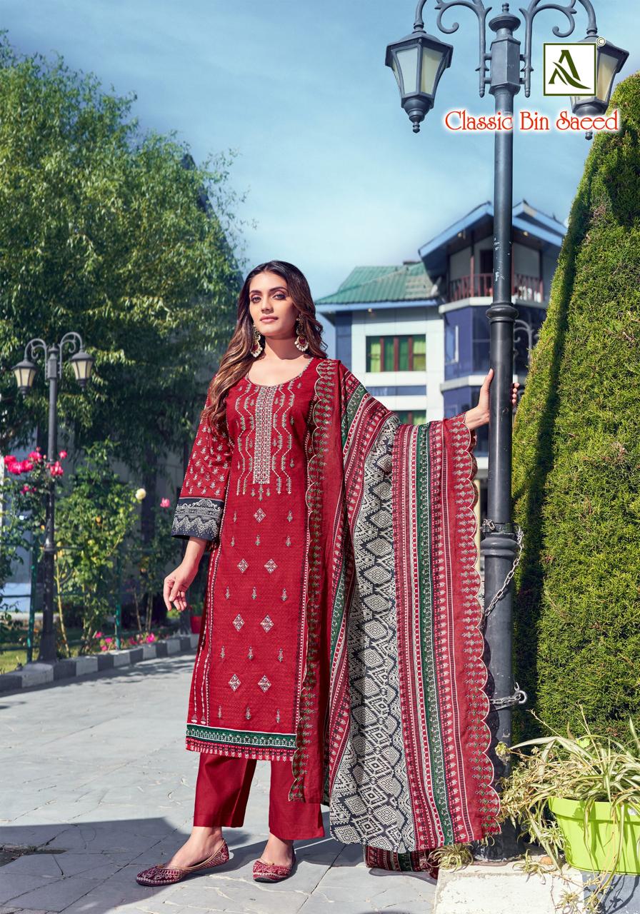 ALOK SUIT CLASSIC BIN SAEED CAMBRIC COTTON SUITS WHOLESALE