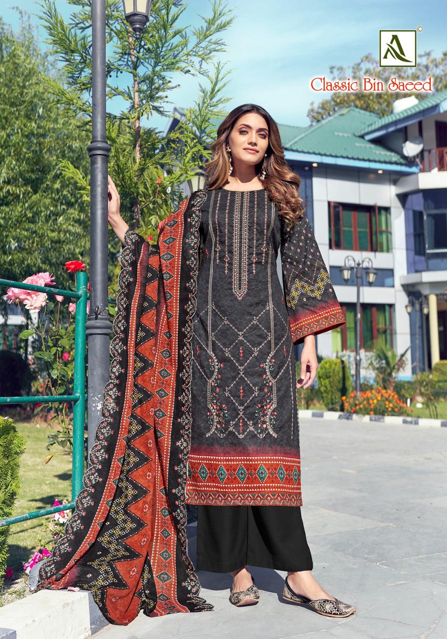 ALOK SUIT CLASSIC BIN SAEED CAMBRIC COTTON SUITS WHOLESALE