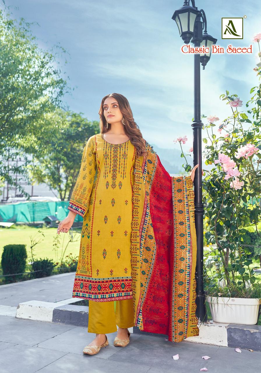 ALOK SUIT CLASSIC BIN SAEED CAMBRIC COTTON SUITS WHOLESALE