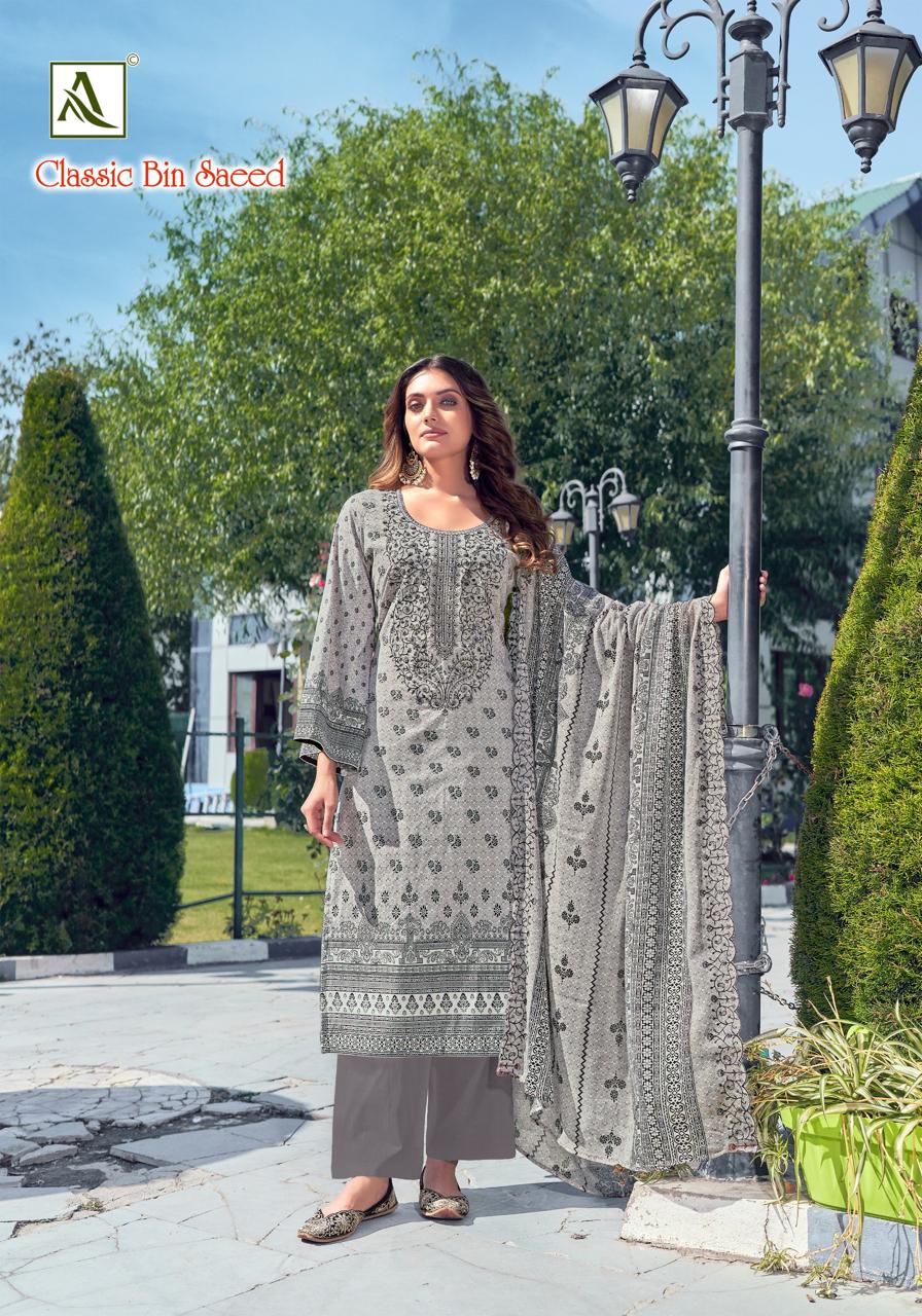 ALOK SUIT CLASSIC BIN SAEED CAMBRIC COTTON SUITS WHOLESALE