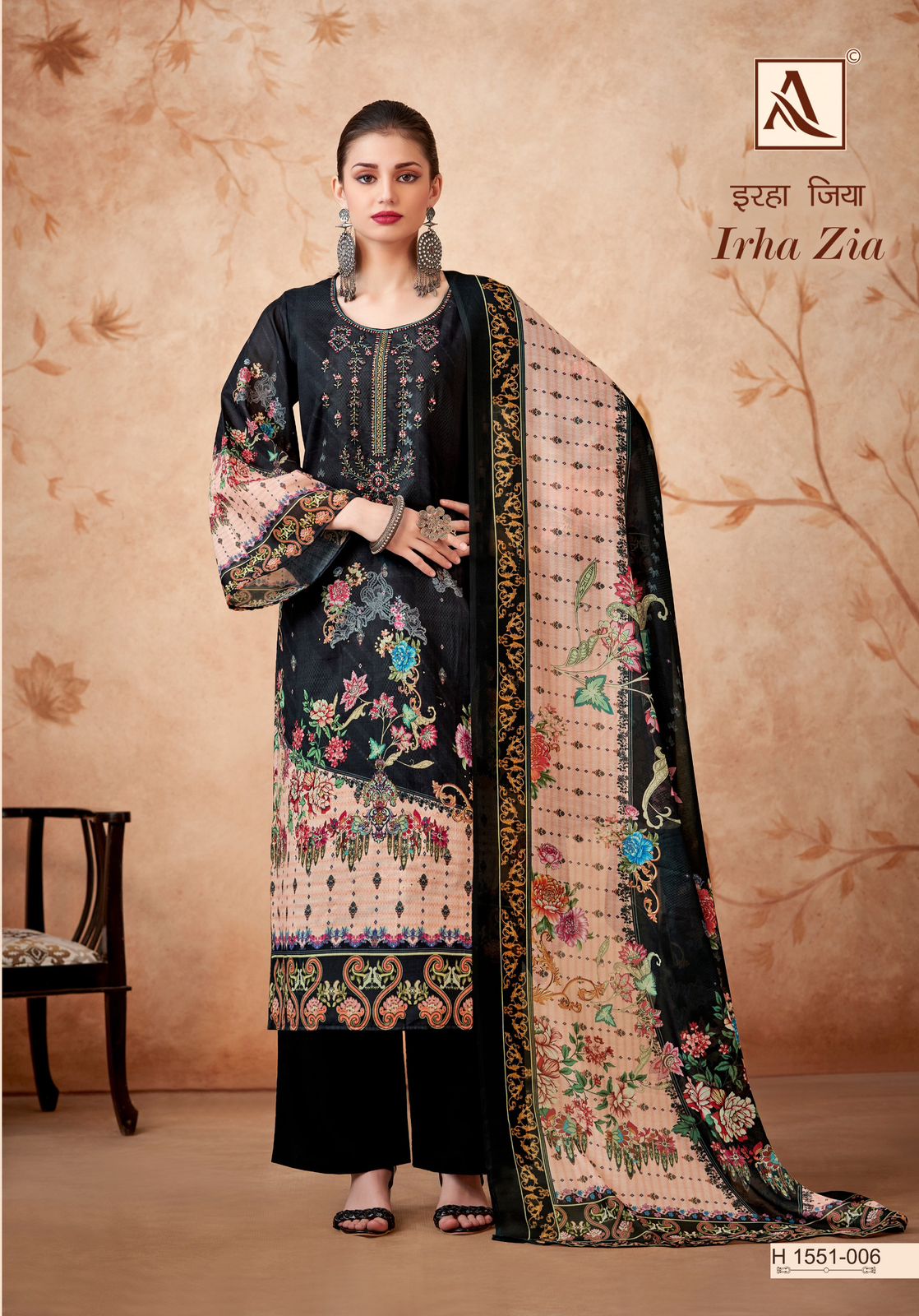 ALOK SUIT IRHA ZIA PURE COTTON SALWAR SUITS SUPPLIER