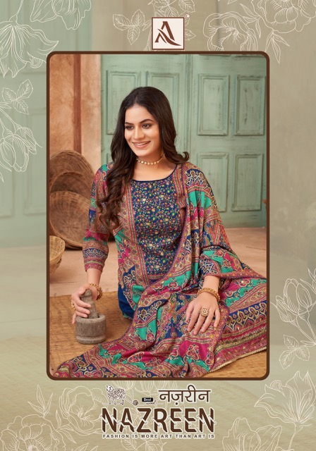 ALOK SUIT NAZREEN PASHMINA SALWAR KAMEEZ SUPPLIER