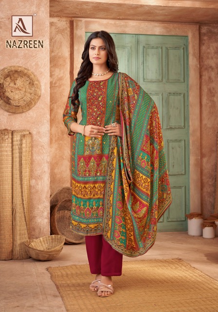 ALOK SUIT NAZREEN PASHMINA SALWAR KAMEEZ SUPPLIER