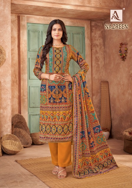 ALOK SUIT NAZREEN PASHMINA SALWAR KAMEEZ SUPPLIER