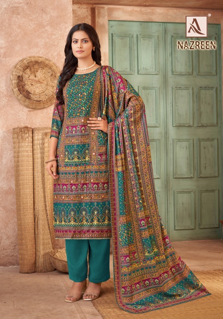 ALOK SUIT NAZREEN PASHMINA SALWAR KAMEEZ SUPPLIER