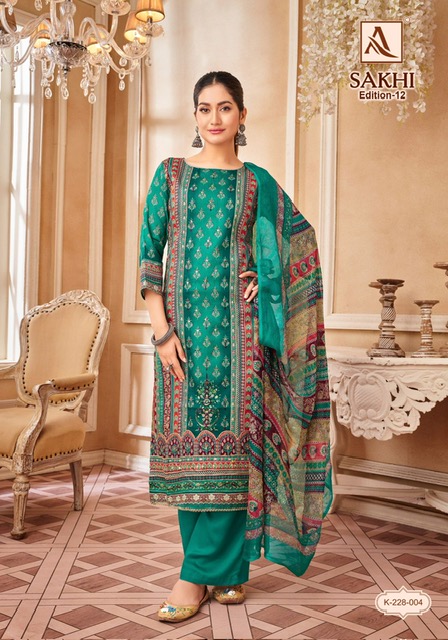 ALOK SUIT SAKHI EDITION 12 PURE ZAM SUITS SAPPLIER