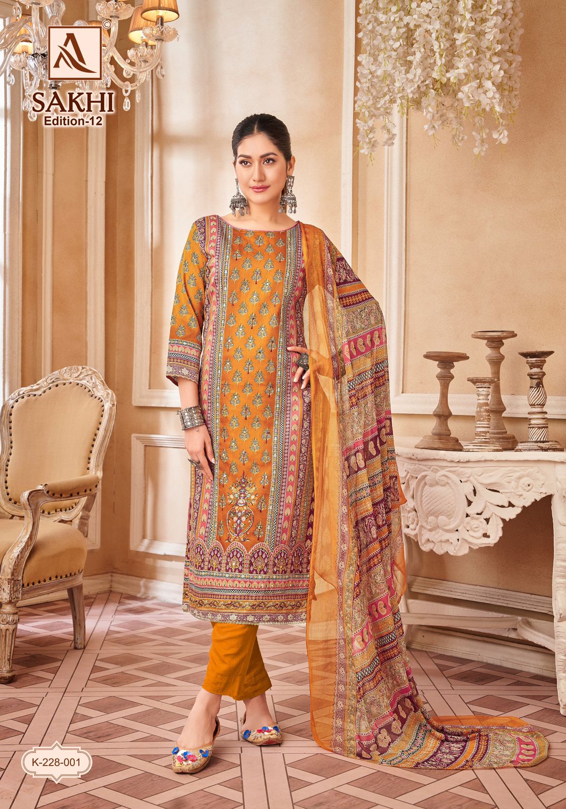 ALOK SUIT SAKHI EDITION 12 PURE ZAM SUITS SAPPLIER