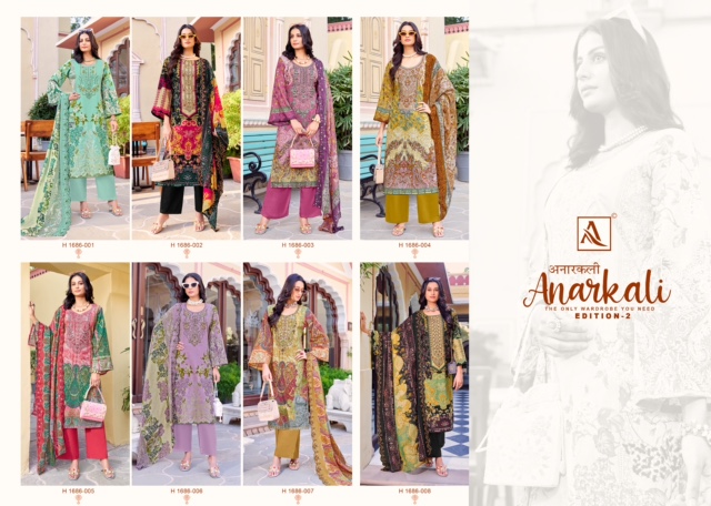 ALOK SUITS ANARKALI EDITION 2 CAMBRIC COTTON SUITS